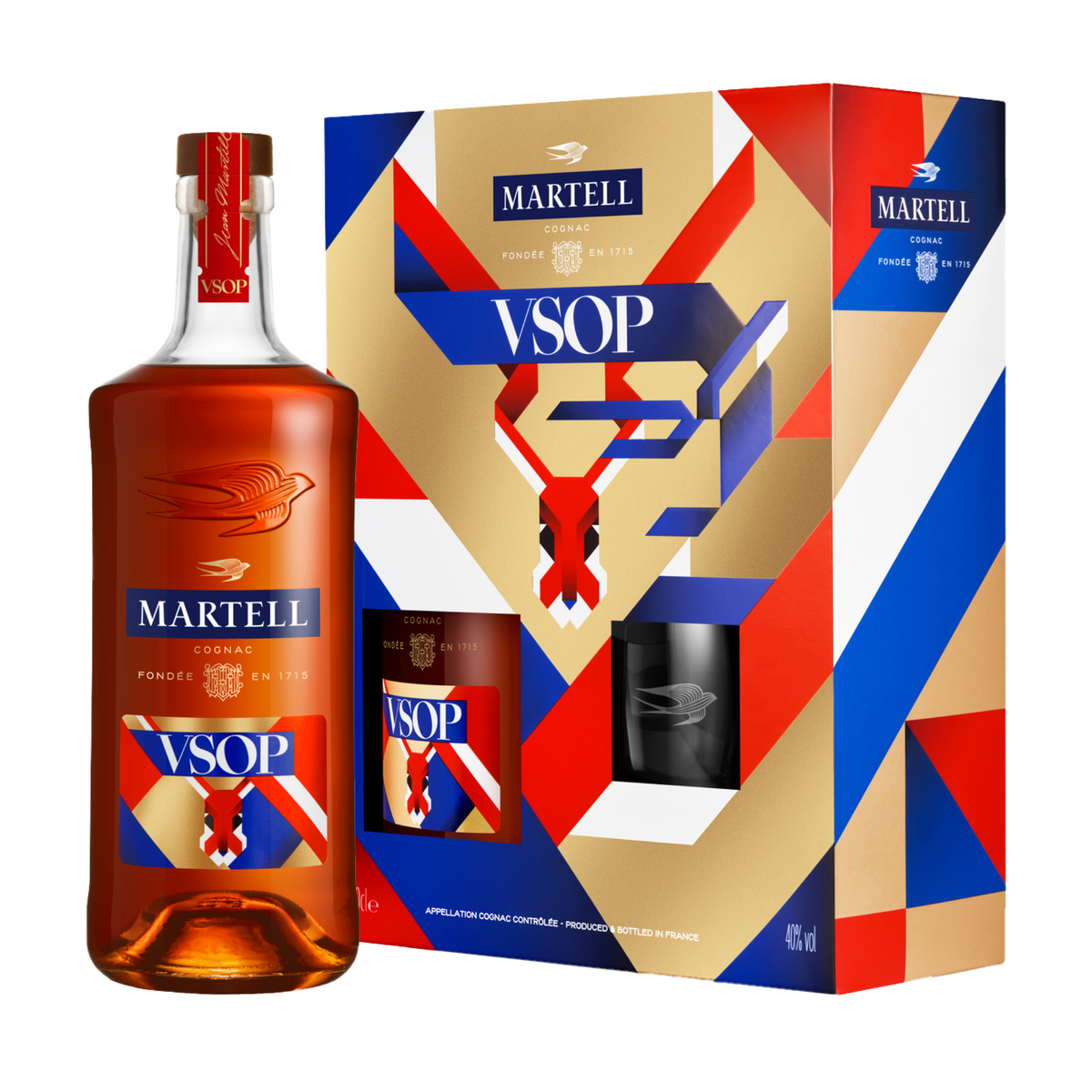 Cognac Martell VSOP 70cl + Etui