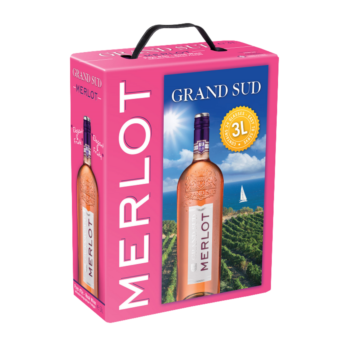 Grand Sud Rosé Merlot Cubi 3L