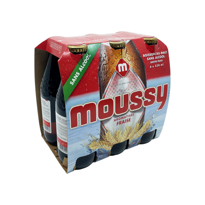 Moussy Fraise Bouteille Verre 33cl x 6