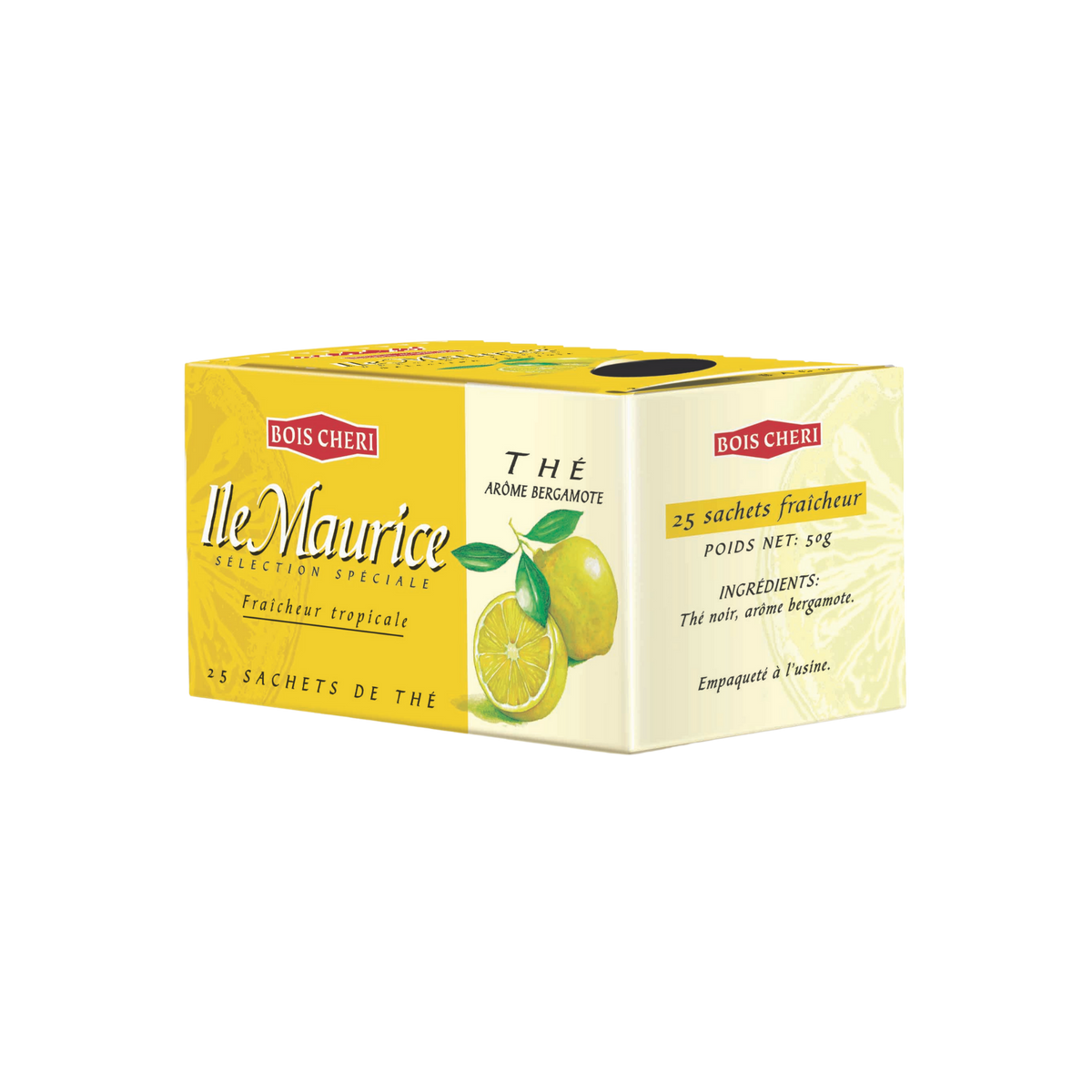 Thé Boîte 50gr Bergamote x25 dosettes Bois Cheri