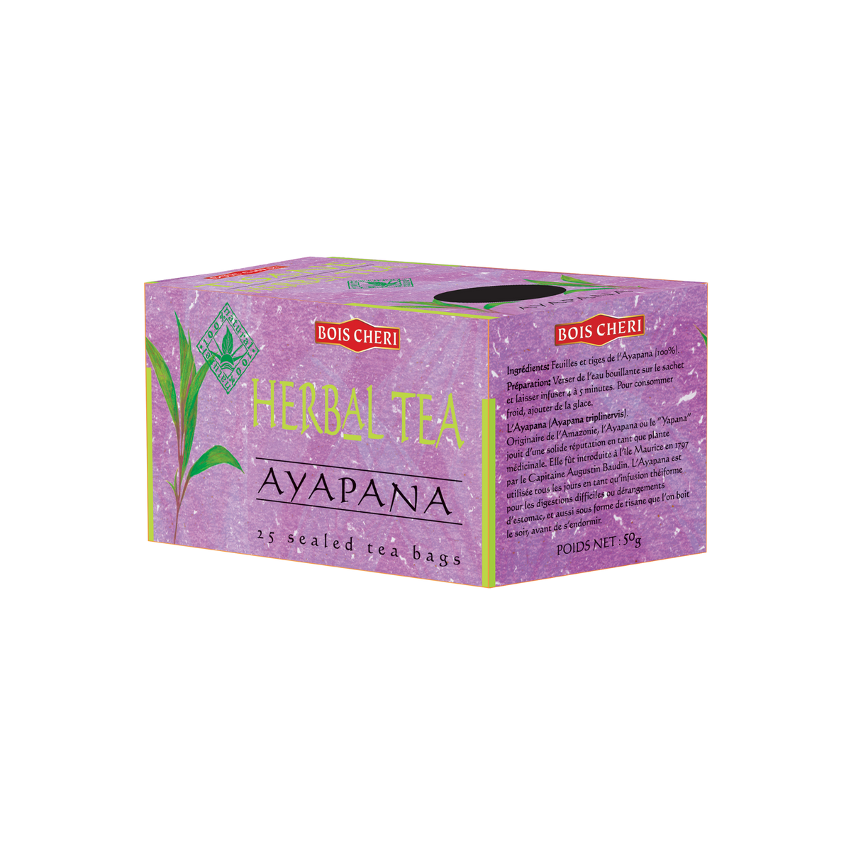 Tisane Boîte 50gr Ayapana x25 dosette Bois Cheri