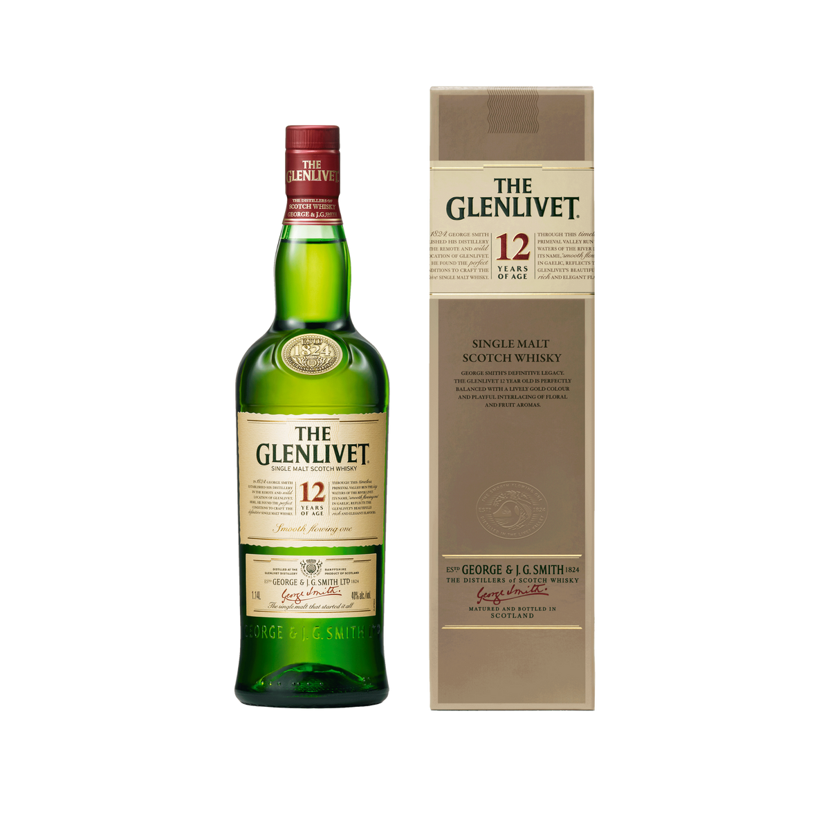 The Glenlivet 12 Ans 70cl + Etui